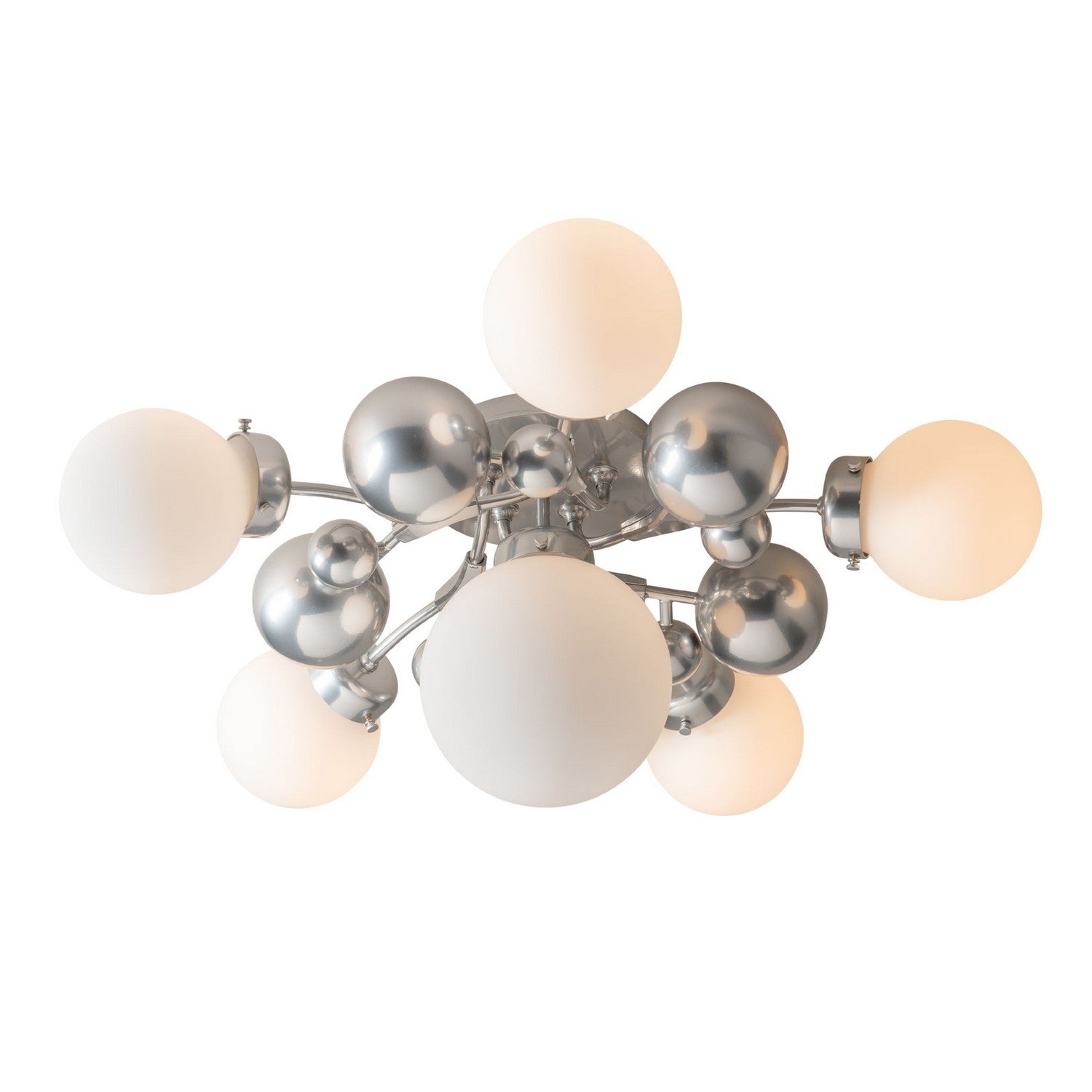 Hubbardton Forge - 128716-SKT-85-GG0639 - Six Light Semi-Flush Mount - Sprig - Sterling