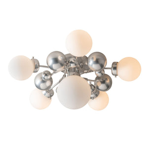 Hubbardton Forge - 128716-SKT-85-GG0639 - Six Light Semi-Flush Mount - Sprig - Sterling