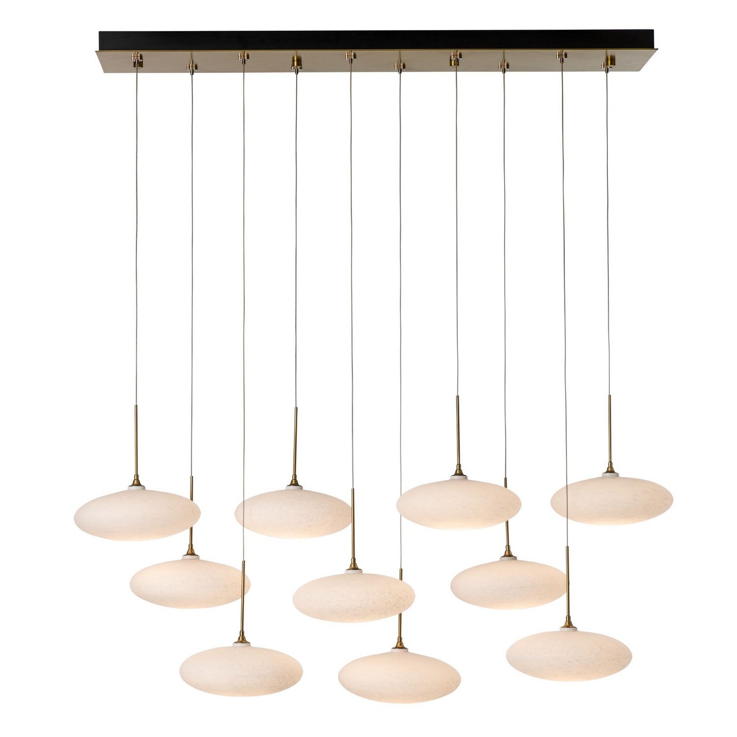Hubbardton Forge - 131148-SKT-STND-89-GS0818 - Clouds 10-Light Pendant - Clouds - Ink