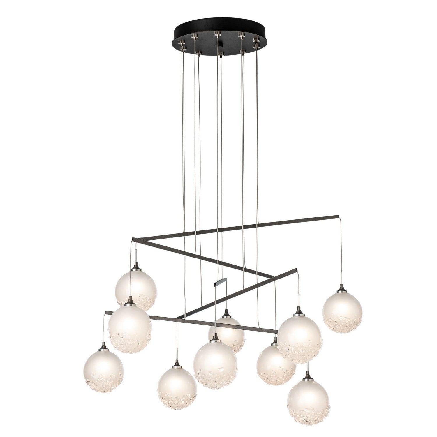Hubbardton Forge - 131151-SKT-STND-89-FD0750 - Fritz Globe 10-Light Mobile Pendant - Fritz - Ink