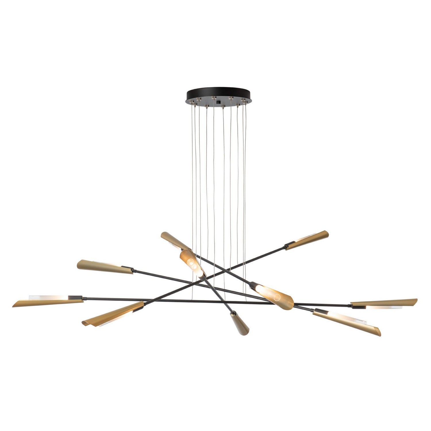 Hubbardton Forge - 131412-SKT-STND-89-89-WC0822 - Flight 10-Light Pendant - Flight - Ink