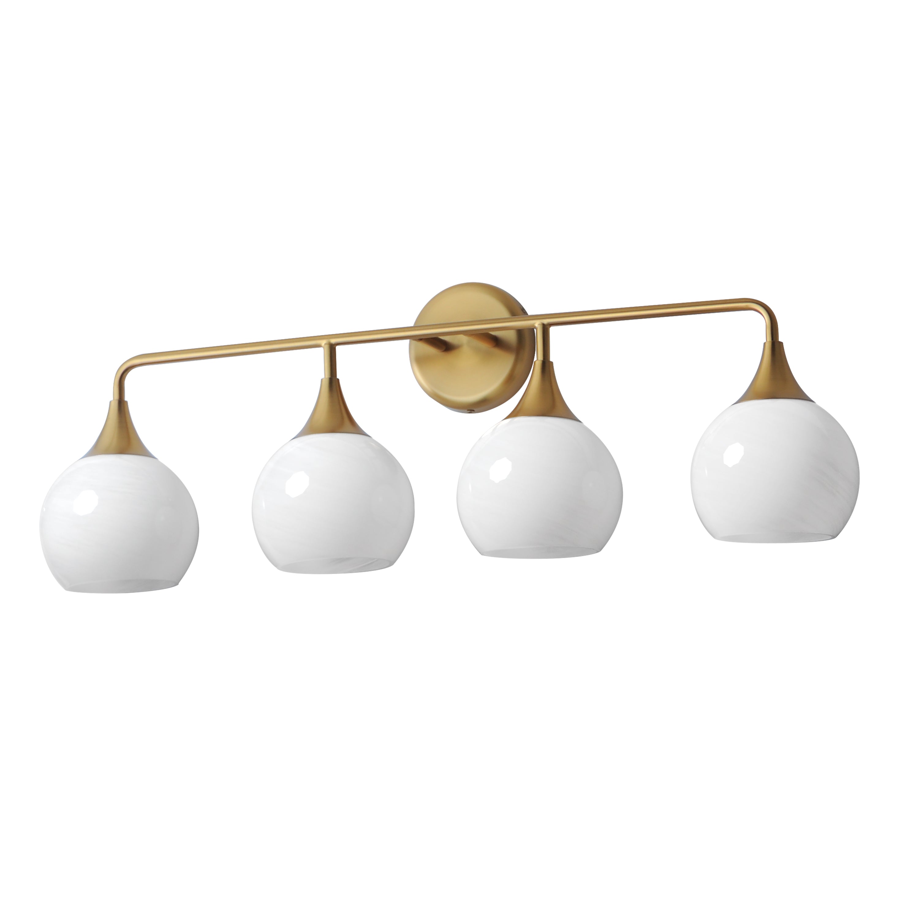 Maxim - 21224MRNAB - Four Light Bath Vanity - Neve - Natural Aged Brass