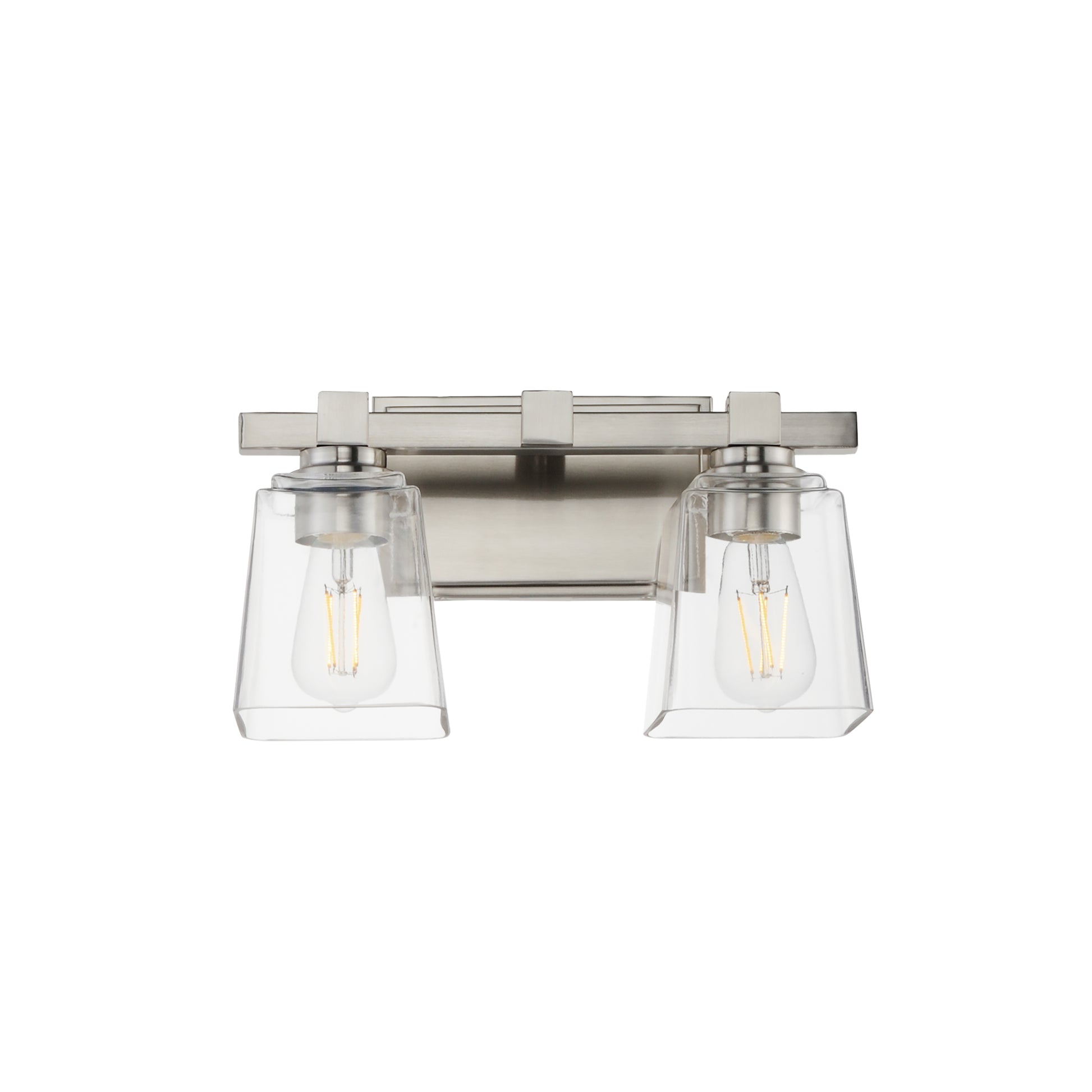 Maxim - 21382CLSN - Two Light Wall Sconce - Cubos - Satin Nickel