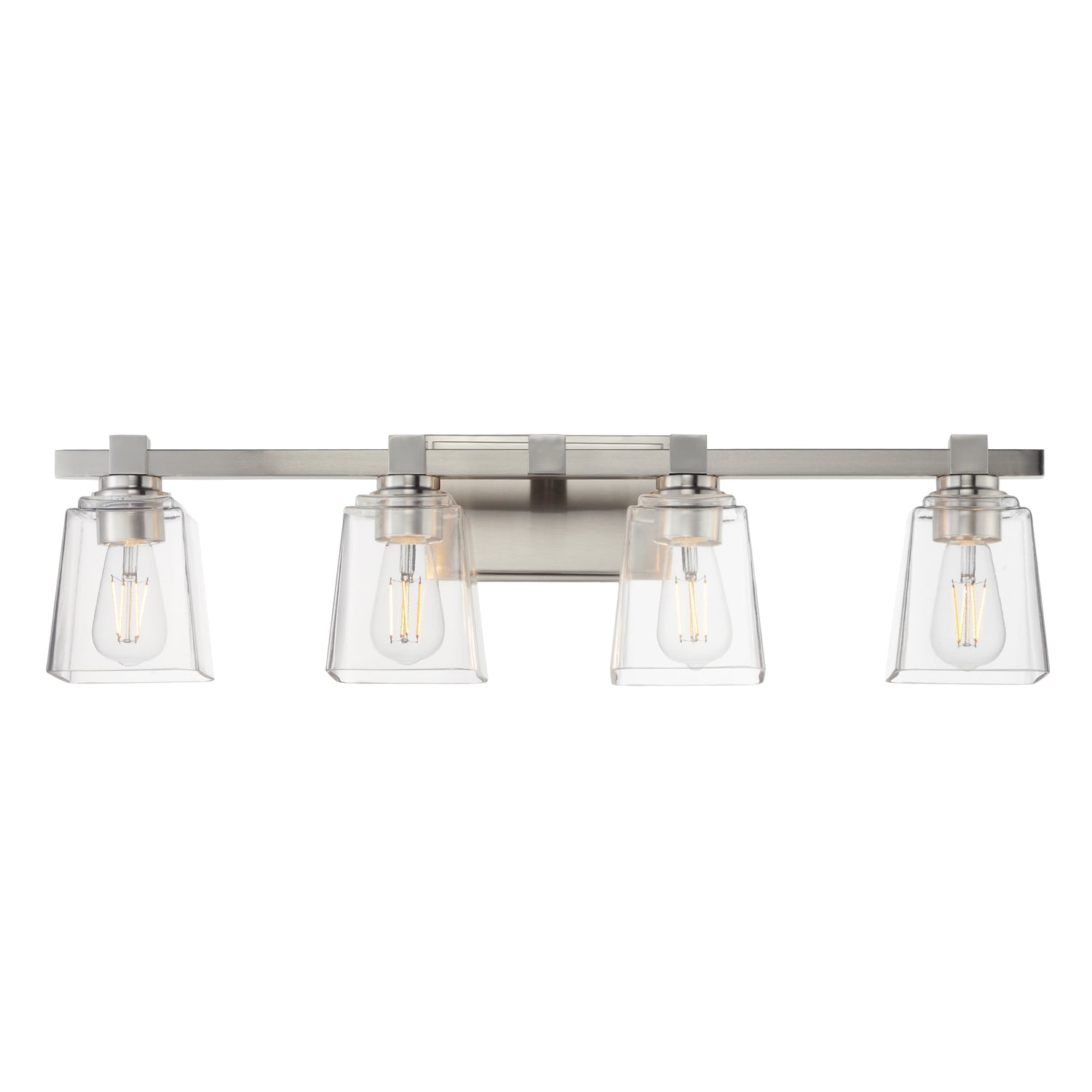 Maxim - 21384CLSN - Four Light Bath Vanity - Cubos - Satin Nickel