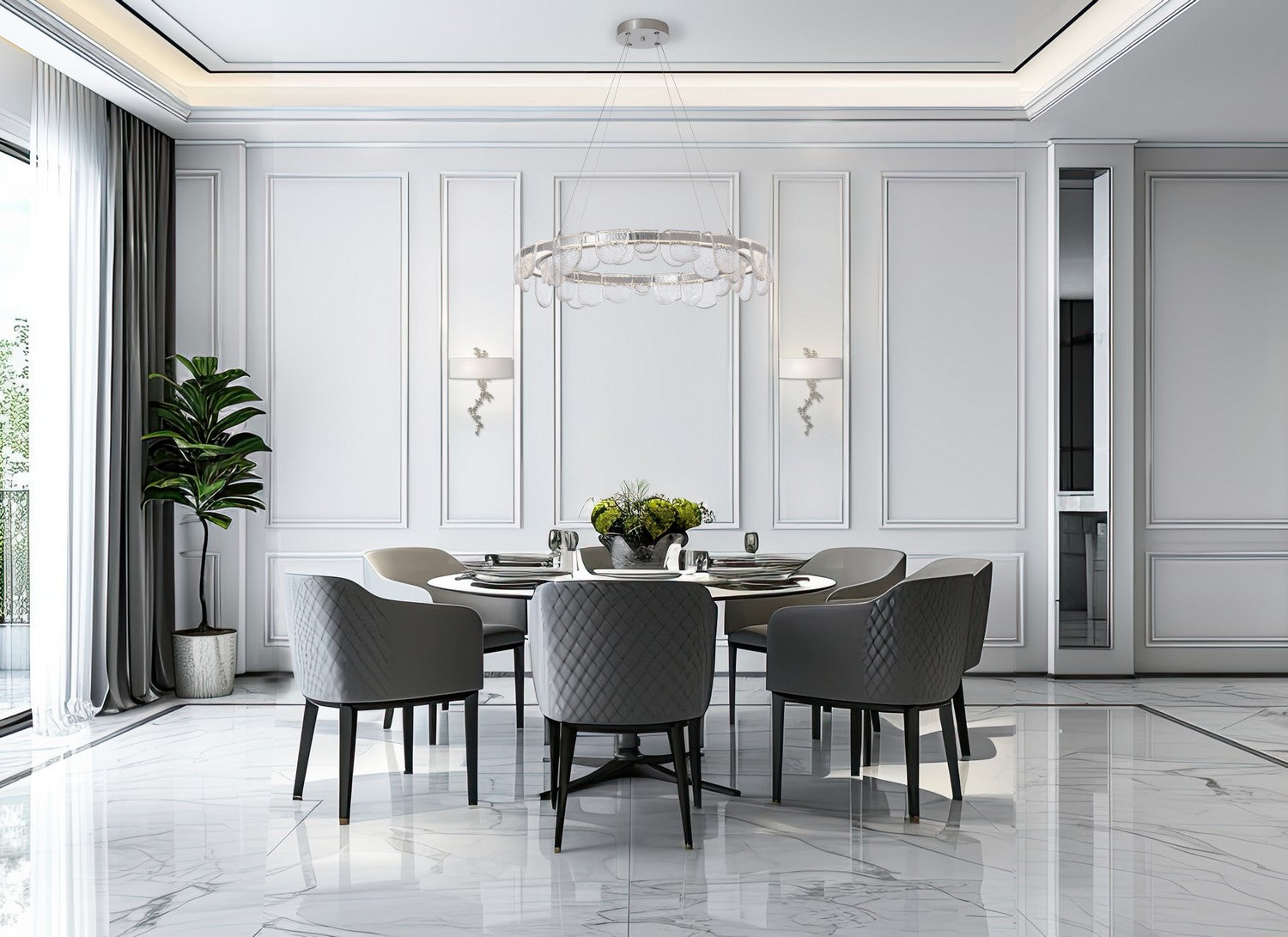 Hubbardton Forge - 139982-LED-STND-85-ZM0846 - LED Pendant - Riverbed - Sterling