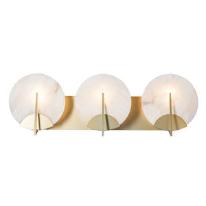 Hubbardton Forge - 201057-SKT-86-AR - Three Light Bath Sconce - Callisto - Modern Brass