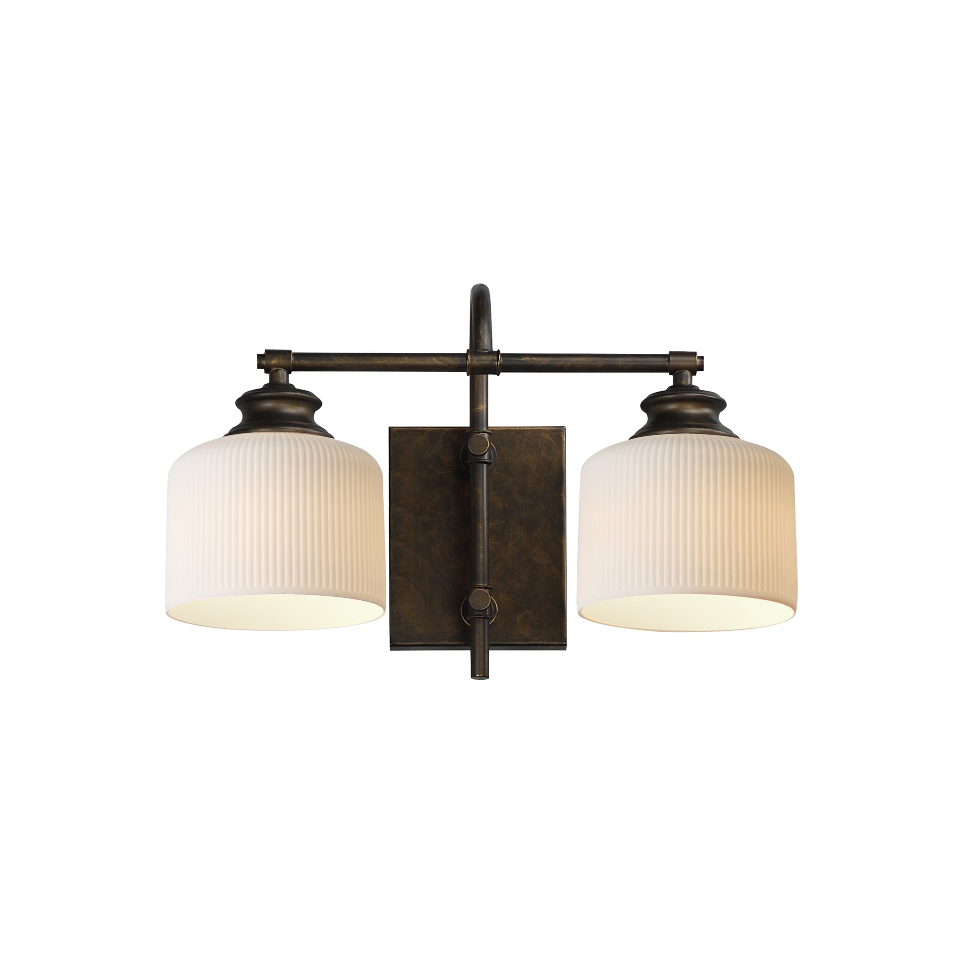 Maxim - 21492WTOI - Two Light Wall Sconce - Bisque - Oil Rubbed Bronze