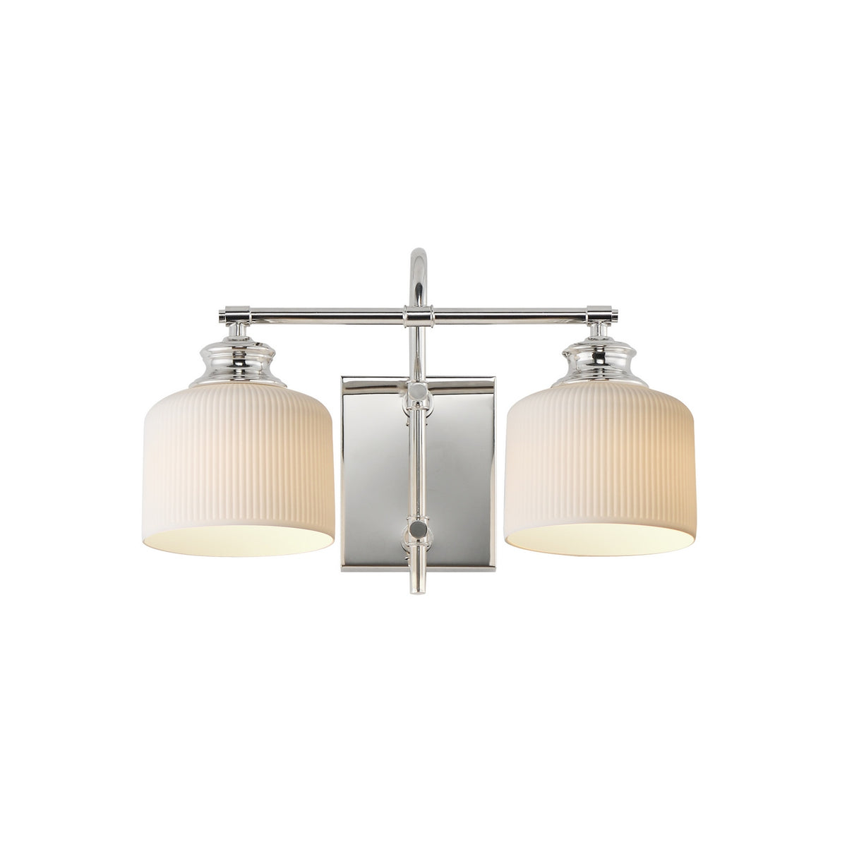 Maxim - 21492WTPN - Two Light Wall Sconce - Bisque - Polished Nickel