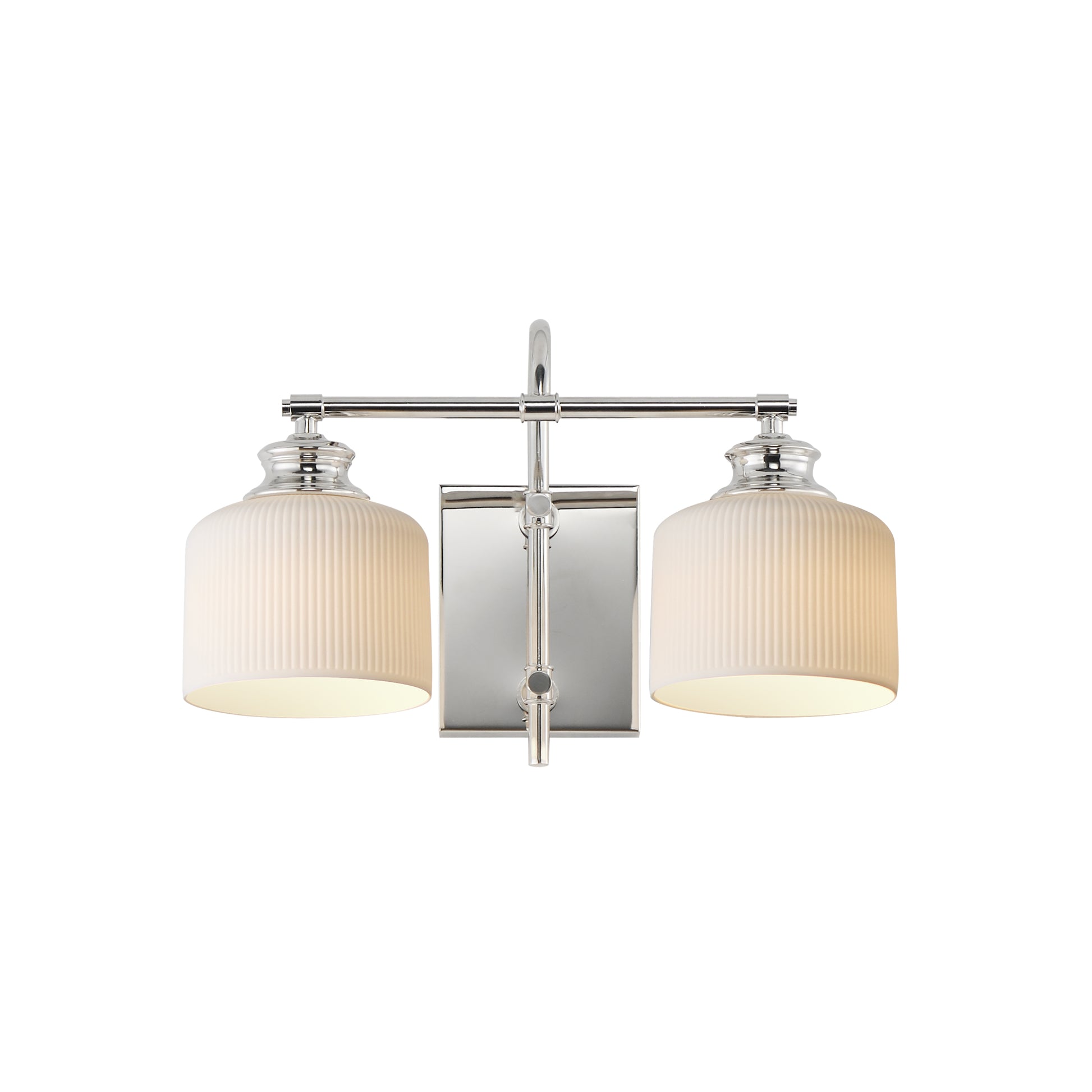Maxim - 21492WTPN - Two Light Wall Sconce - Bisque - Polished Nickel