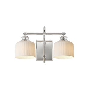 Maxim - 21492WTPN - Two Light Wall Sconce - Bisque - Polished Nickel