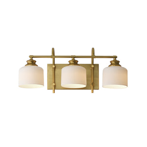Maxim - 21493WTNAB - Three Light Bath Vanity - Bisque - Natural Aged Brass