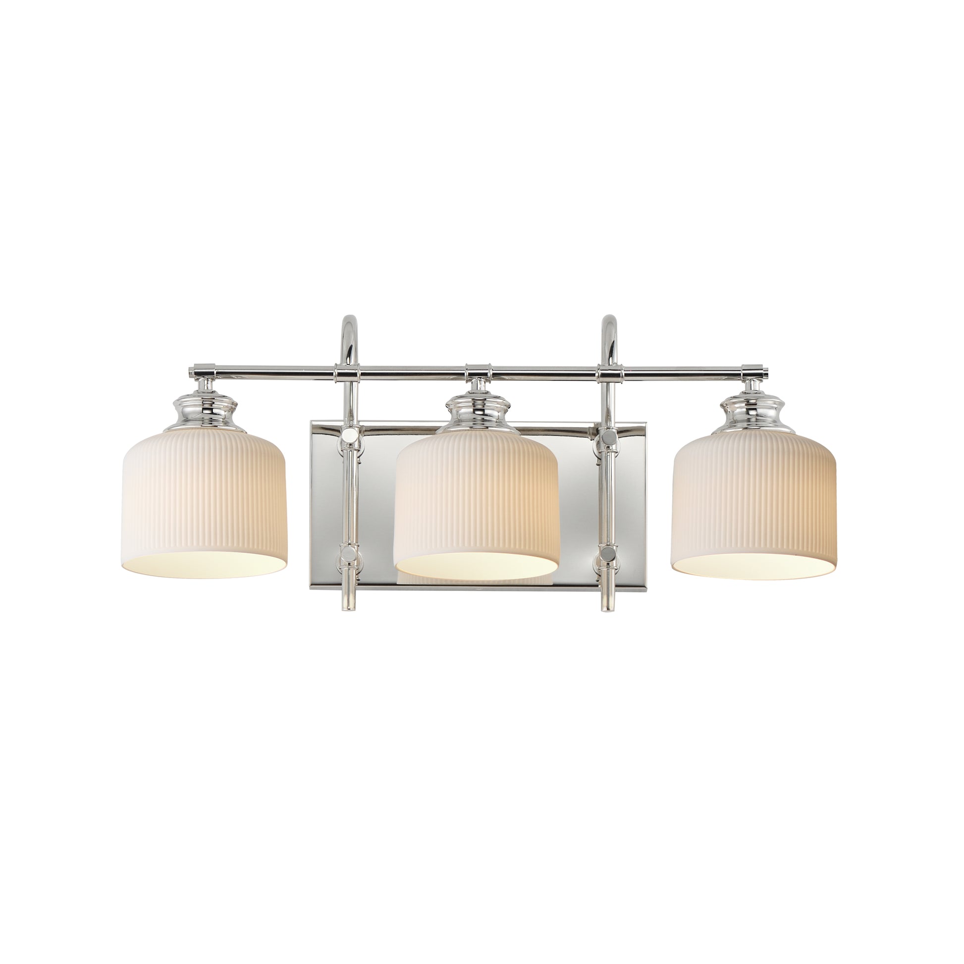 Maxim - 21493WTPN - Three Light Bath Vanity - Bisque - Polished Nickel