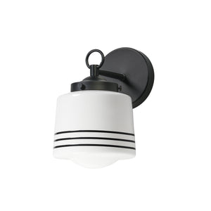 Maxim - 21531WTBK - One Light Wall Sconce - Eureka - Black