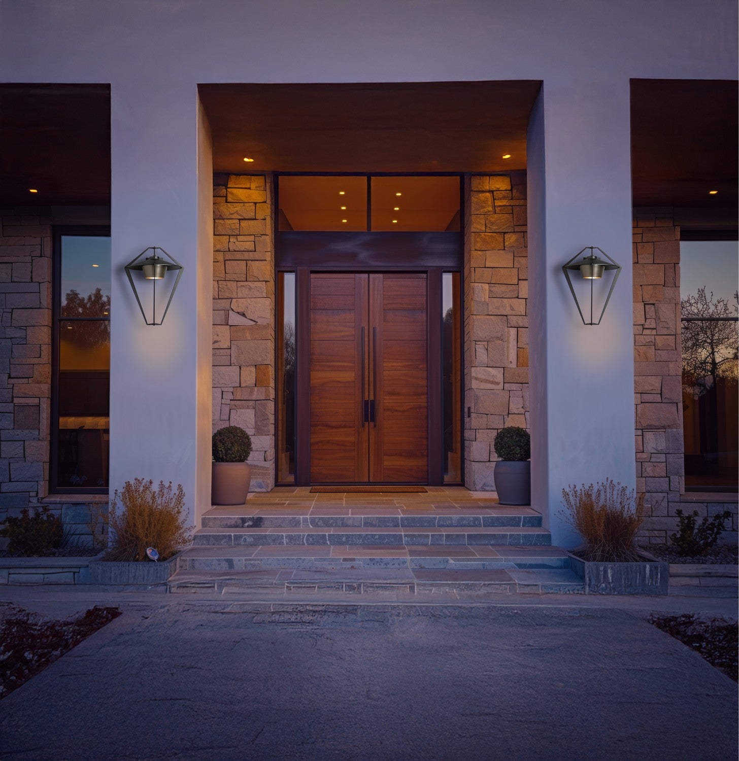 Hubbardton Forge - 302654-SKT-80-77 - One Light Outdoor Wall Sconce - Stellar - Coastal Black