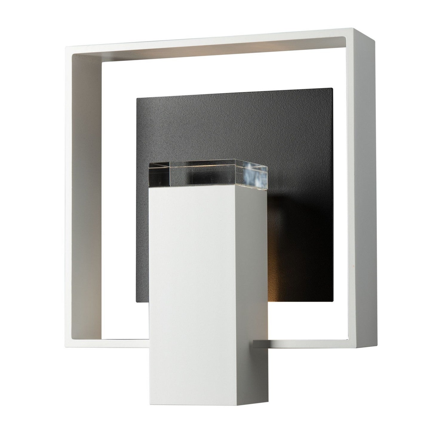 Hubbardton Forge - 302663-SKT-80-80-ZM0850 - Shadow Box Medium Dark Sky Friendly Outdoor Sconce - Shadow Box - Coastal Black
