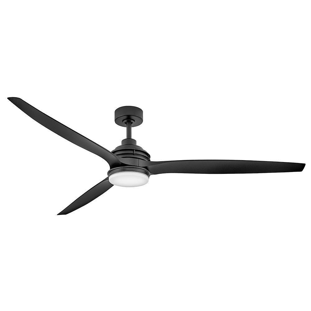 Hinkley - 900172FBB-LWD - 72" LED Smart Fan - Artiste - Matte Black