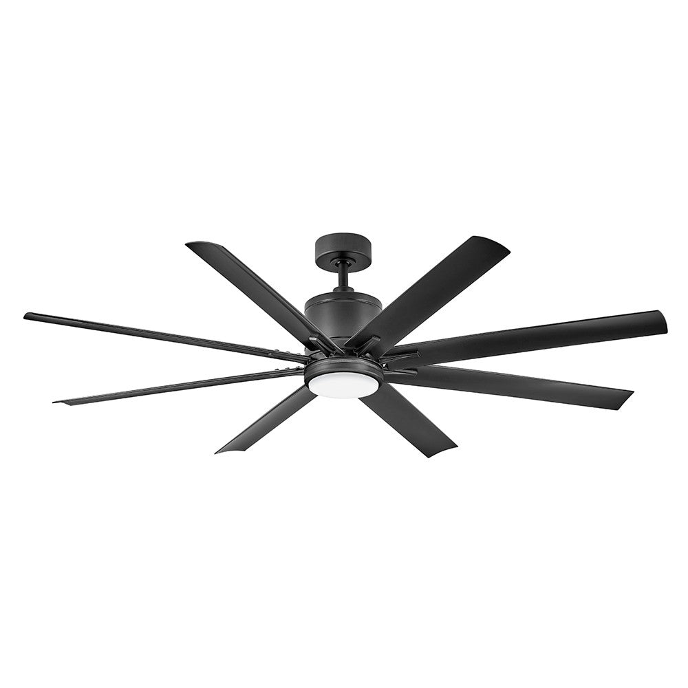 Hinkley - 907166FMB-LWD - 66" LED Smart Fan - Vantage - Matte Black