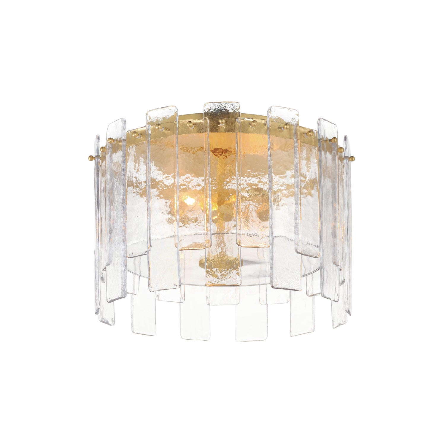 Maxim - 21832AGGL - Two Light Flush Mount - Warren - Gold Leaf