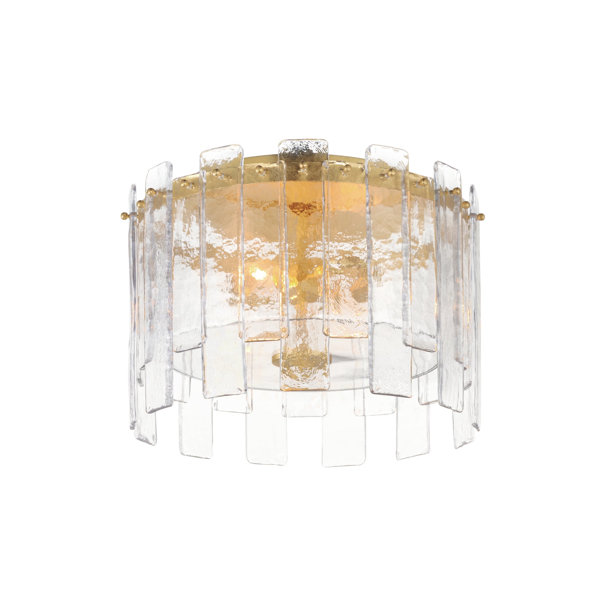 Maxim - 21832AGGL - Two Light Flush Mount - Warren - Gold Leaf