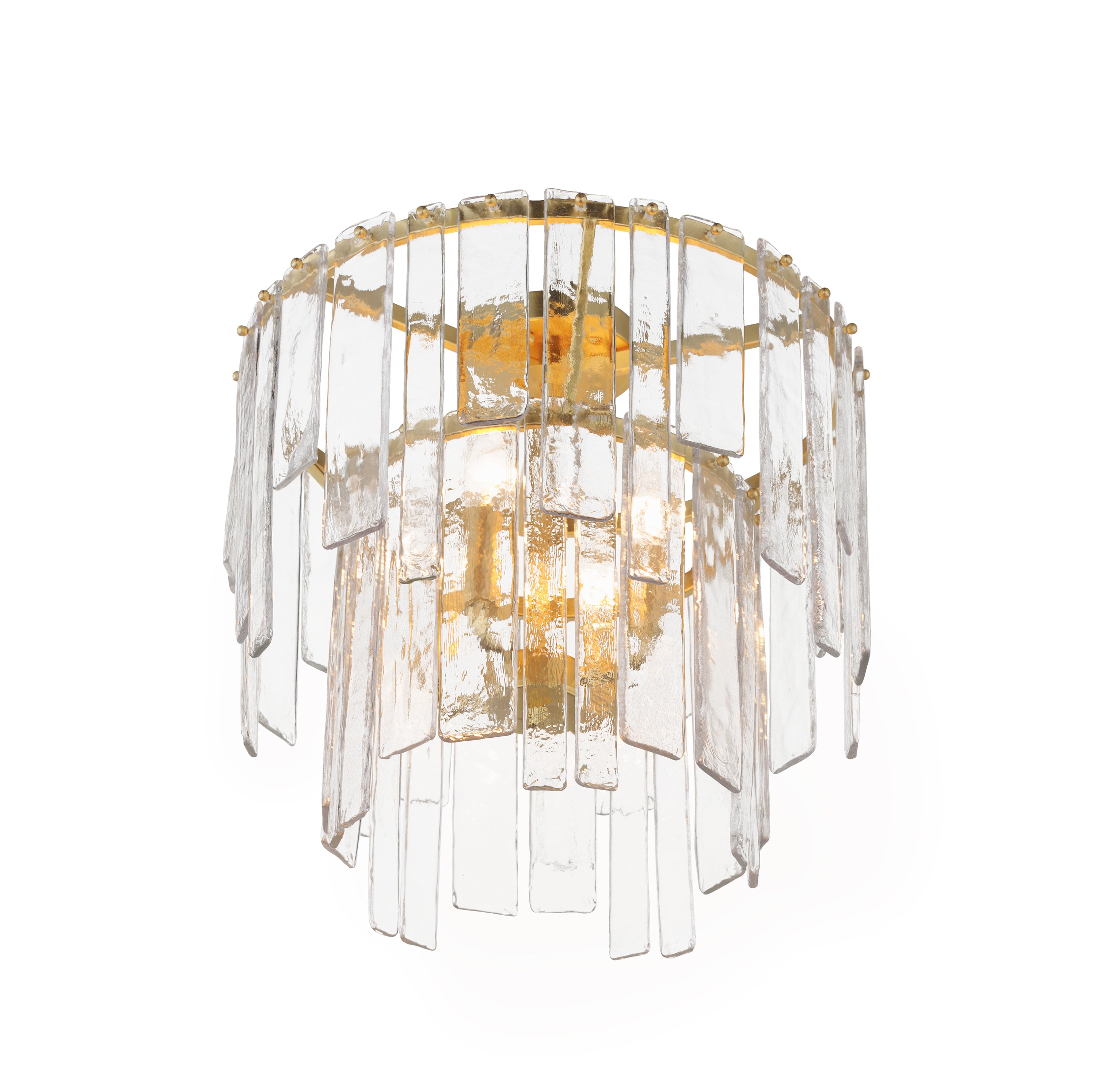 Maxim - 21833AGGL - Four Light Semi-Flush / Pendant - Warren - Gold Leaf