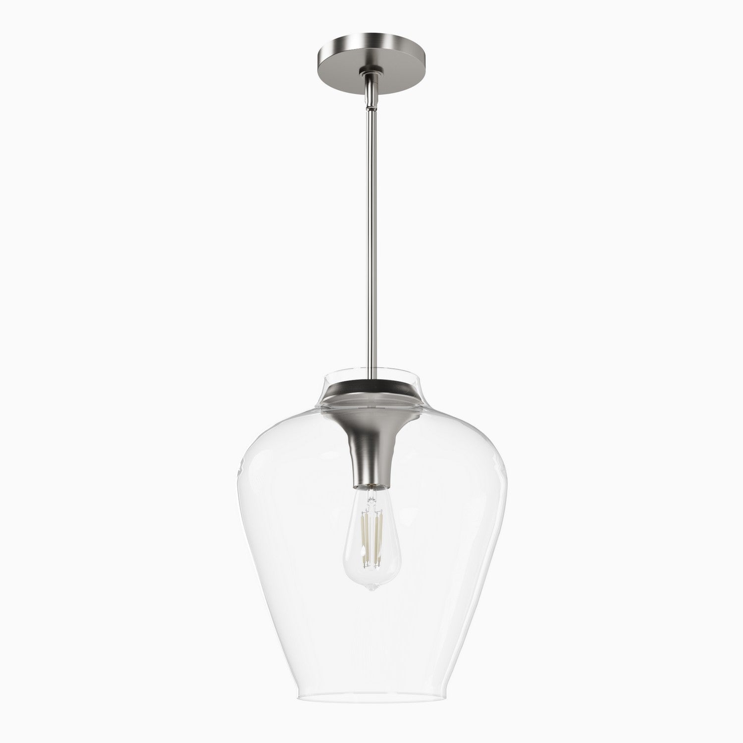 Hunter - 49010 - One Light Pendant - Vidria - Brushed Nickel