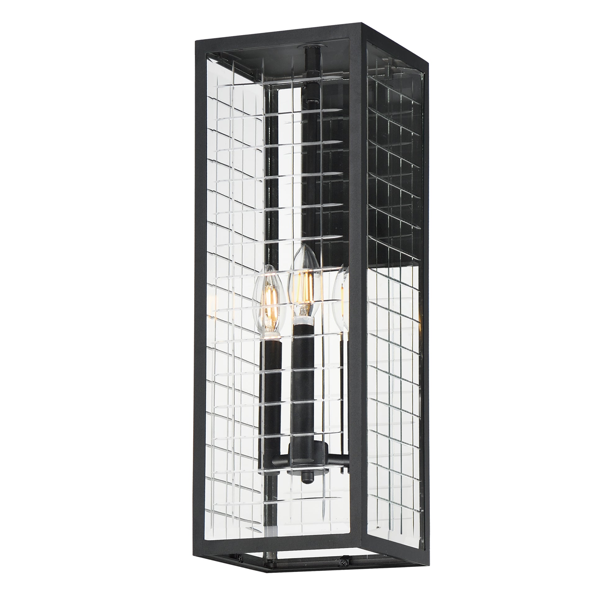 Maxim - 30694CLBK - Three Light Outdoor Wall Sconce - Magnus - Black