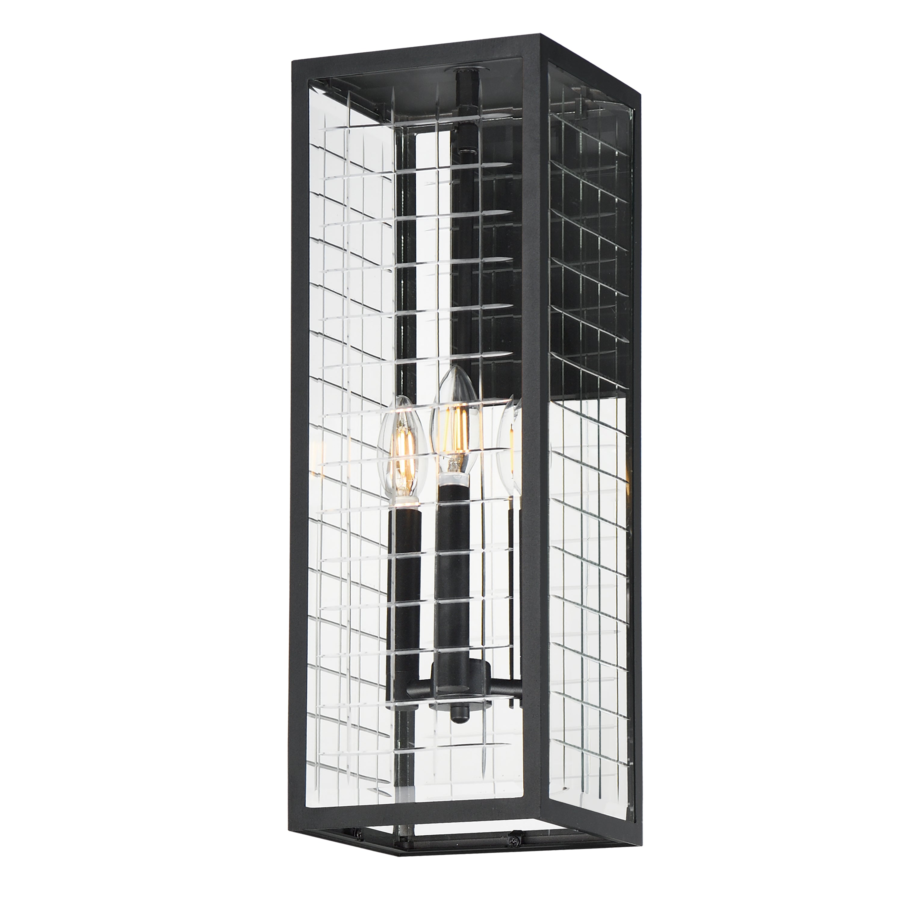 Maxim - 30694CLBK - Three Light Outdoor Wall Sconce - Magnus - Black