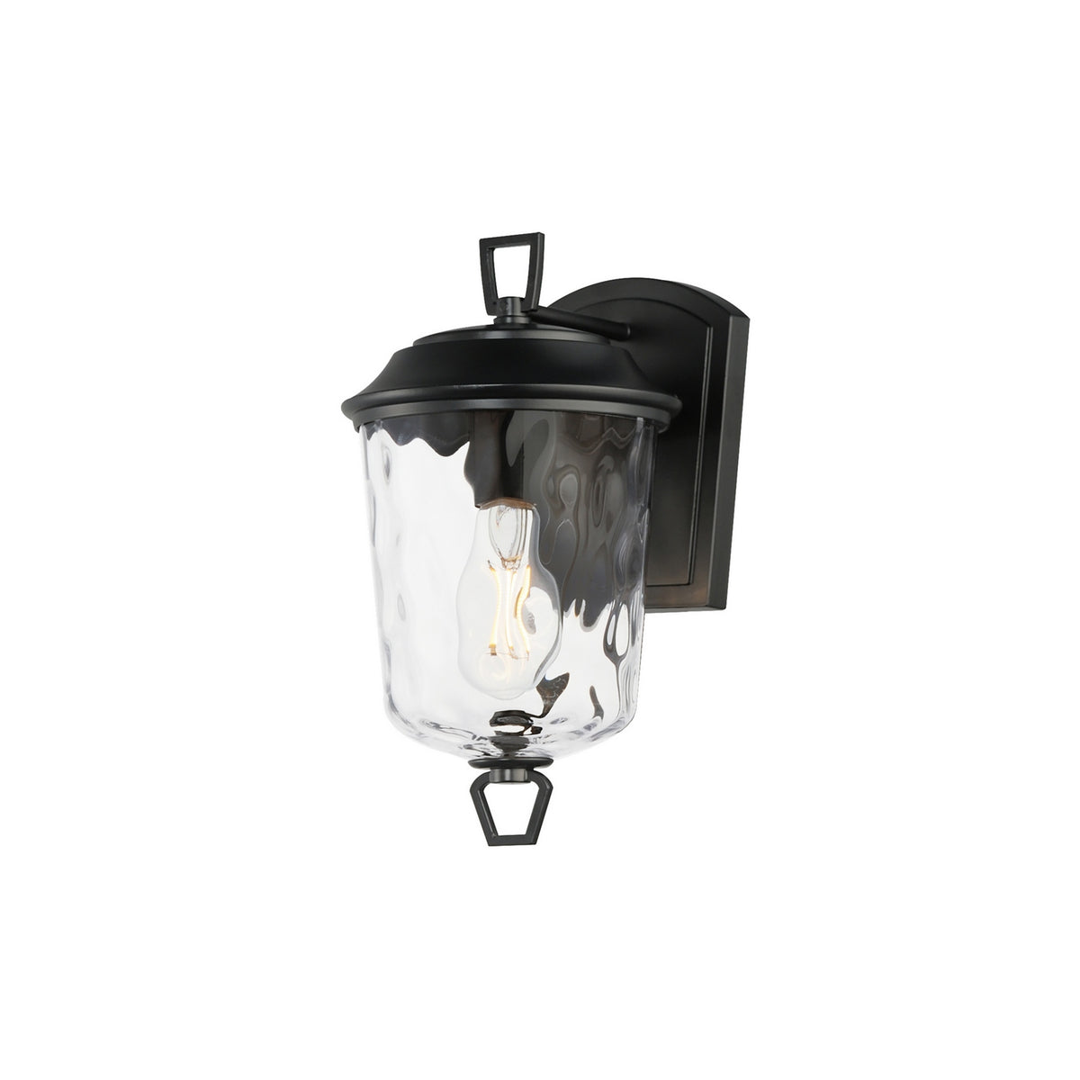 Maxim - 34211WGDBZ - One Light Outdoor Wall Sconce - Prescott - Dark Bronze