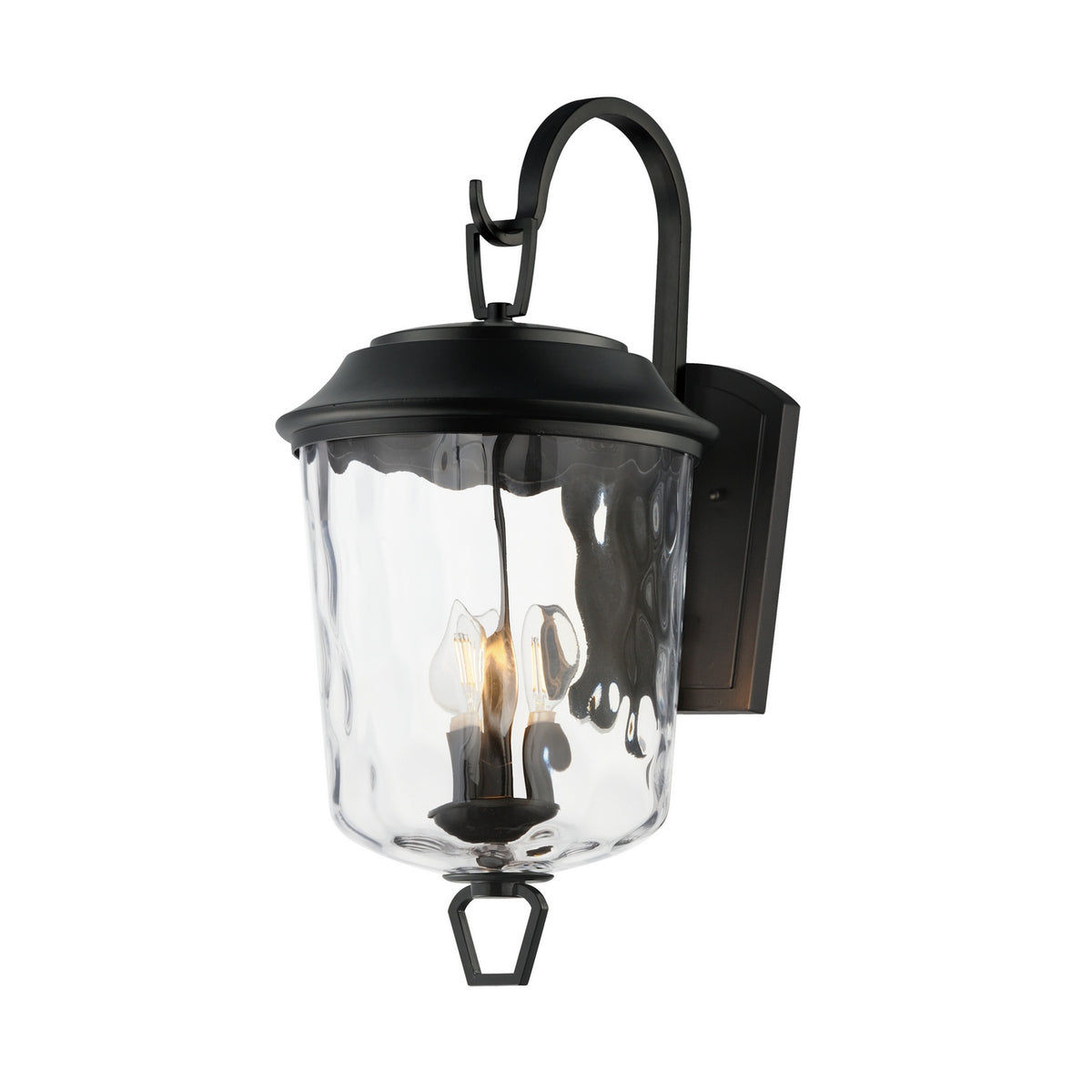 Maxim - 34214WGDBZ - Three Light Outdoor Wall Sconce - Prescott - Dark Bronze