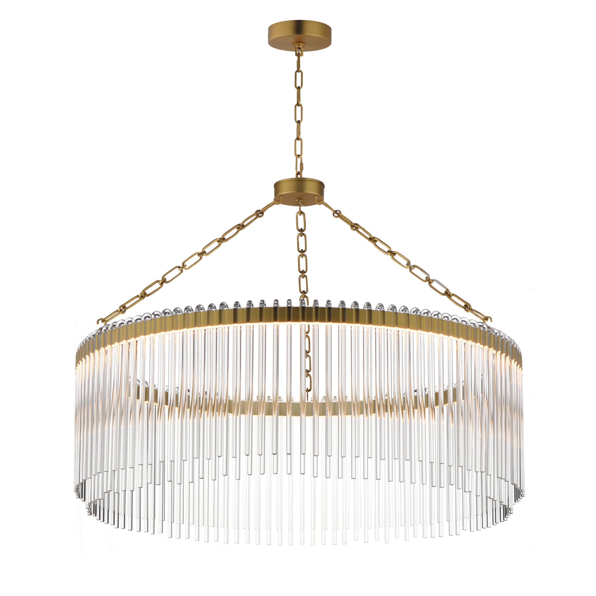 Maxim - 38423CLNAB - LED Pendant - Jolie - Natural Aged Brass