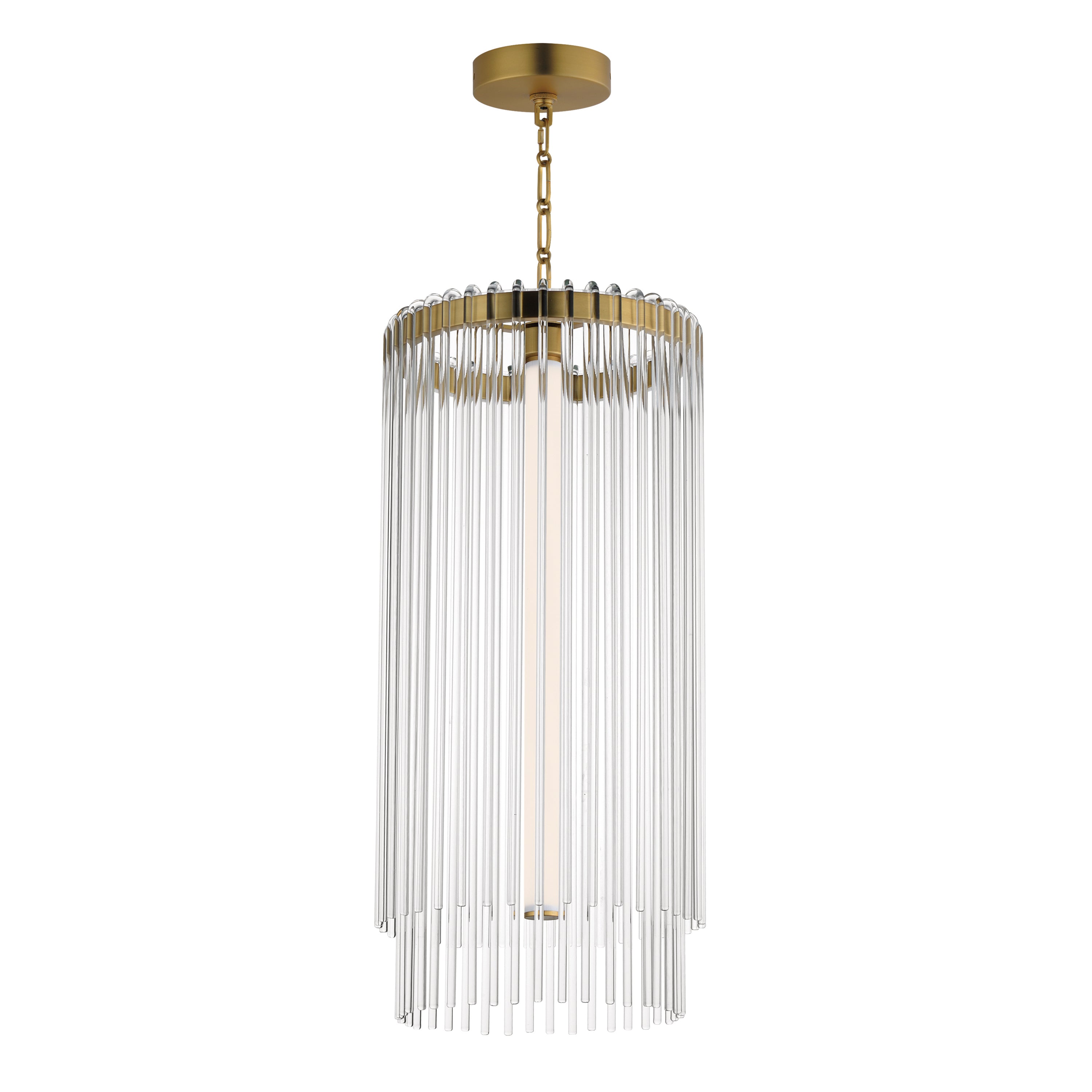 Maxim - 38426CLNAB - LED Foyer Pendant - Jolie - Natural Aged Brass