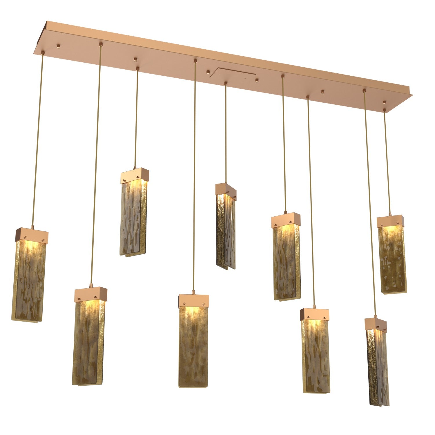 Hammerton Studio - PLB0042-09-NB-BG-C01-L3 - LED Pendant - Parallel - Novel Brass