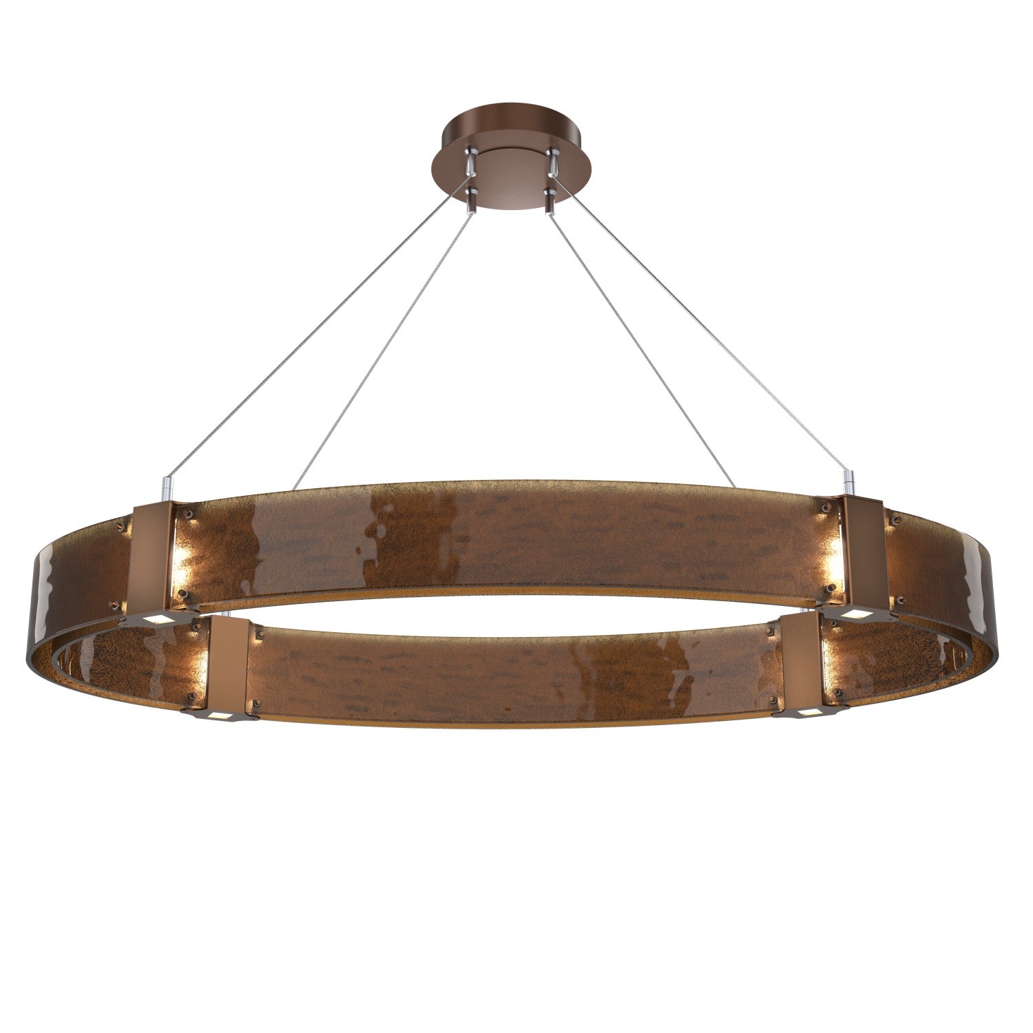 Hammerton Studio - PLB0042-44-BB-BG-CA1-L3 - LED Chandelier - Parallel - Burnished Bronze