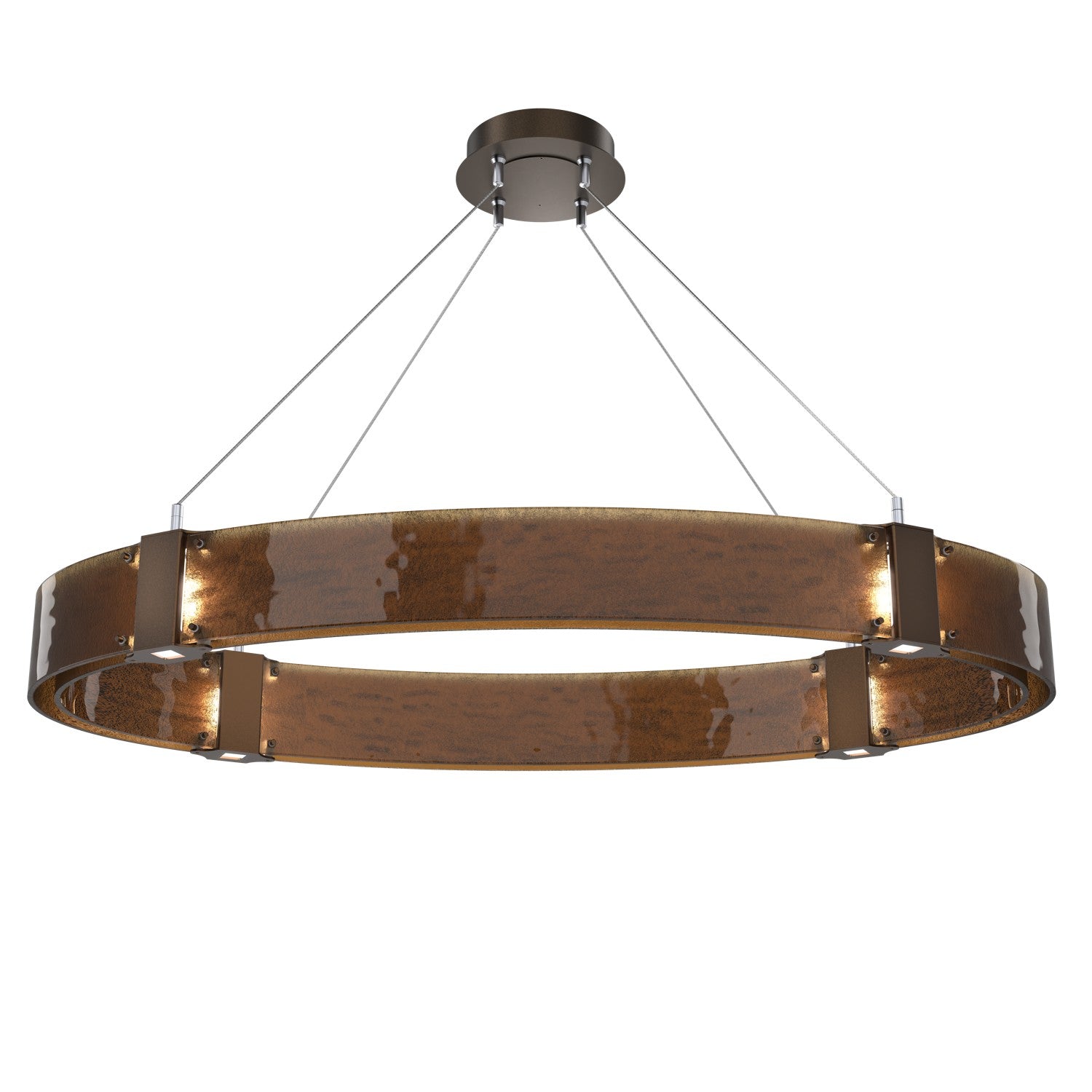 Hammerton Studio - PLB0042-44-FB-BG-CA1-L1 - LED Chandelier - Parallel - Flat Bronze