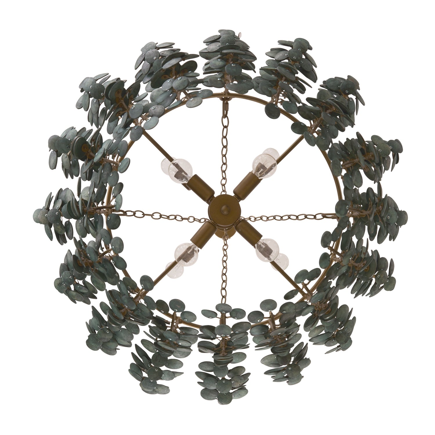 Arteriors - DMS14 - Chandelier - Bilal - EucalyptusÂ Coconut Shell