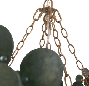 Arteriors - DMS14 - Chandelier - Bilal - EucalyptusÂ Coconut Shell