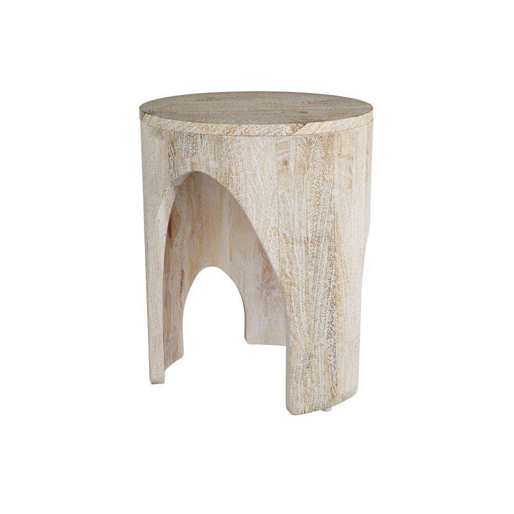 Arteriors - FEI18 - End Table - Berlof - Whitewash