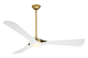 Minka Aire - F668L-LBR/WHF - 60"Ceiling Fan - Bridge - Legacy Brass