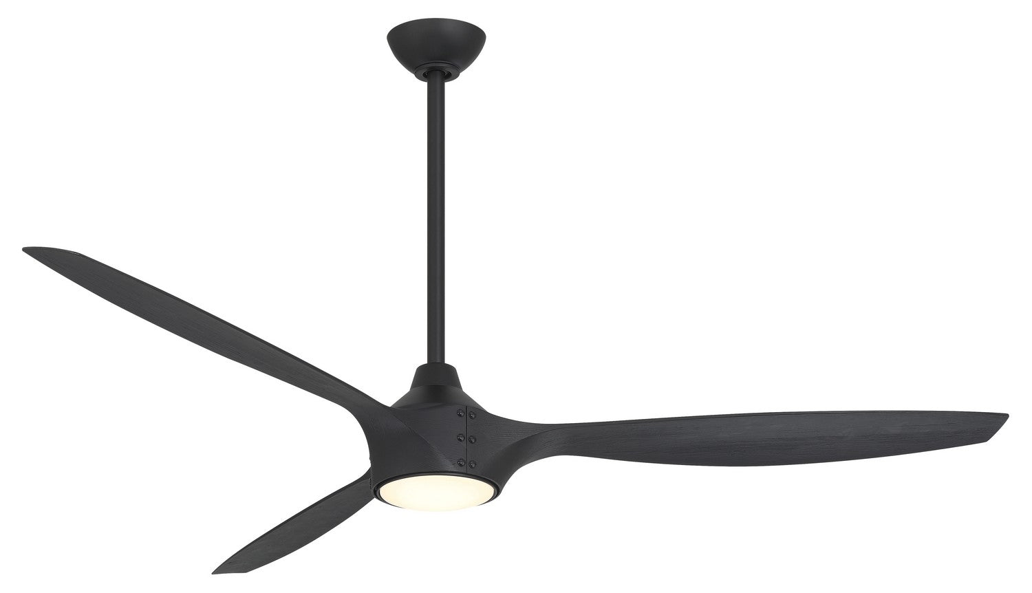 Minka Aire - F762L-CL/SSB - 65"Ceiling Fan - Pierce - Coal Black