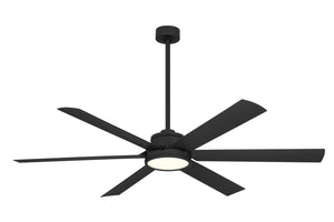 Minka Aire - F897L-CL - 65"Ceiling Fan - Cairo - Coal Black