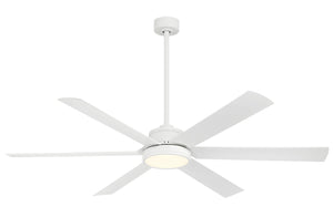 Minka Aire - F897L-WHF - 65"Ceiling Fan - Cairo - Flat White