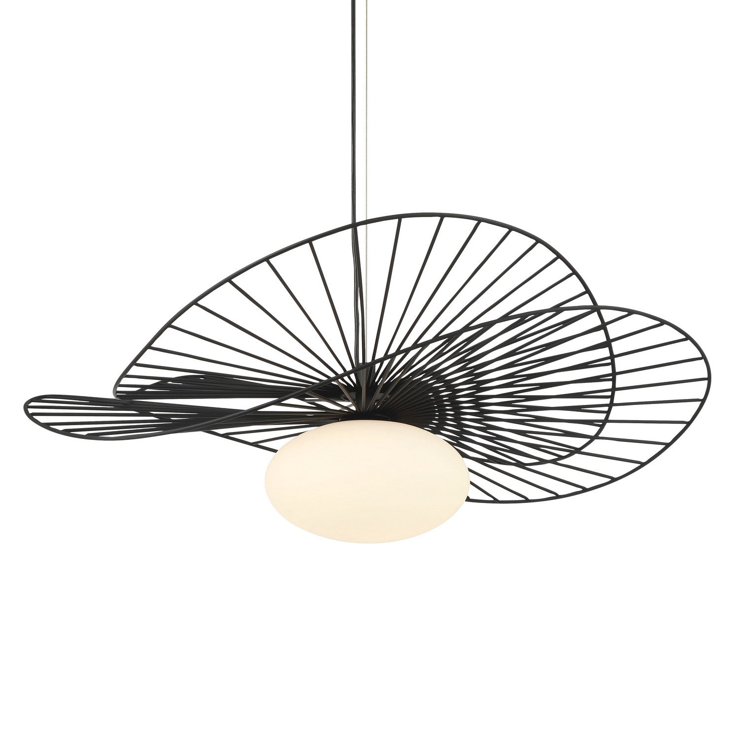 Minka-Lavery - 141-899 - One Light Pendant - Langley - Dark Matte Black