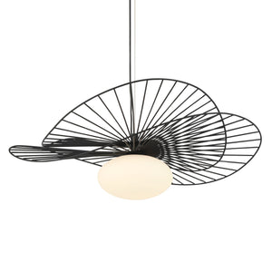 Minka-Lavery - 141-899 - One Light Pendant - Langley - Dark Matte Black