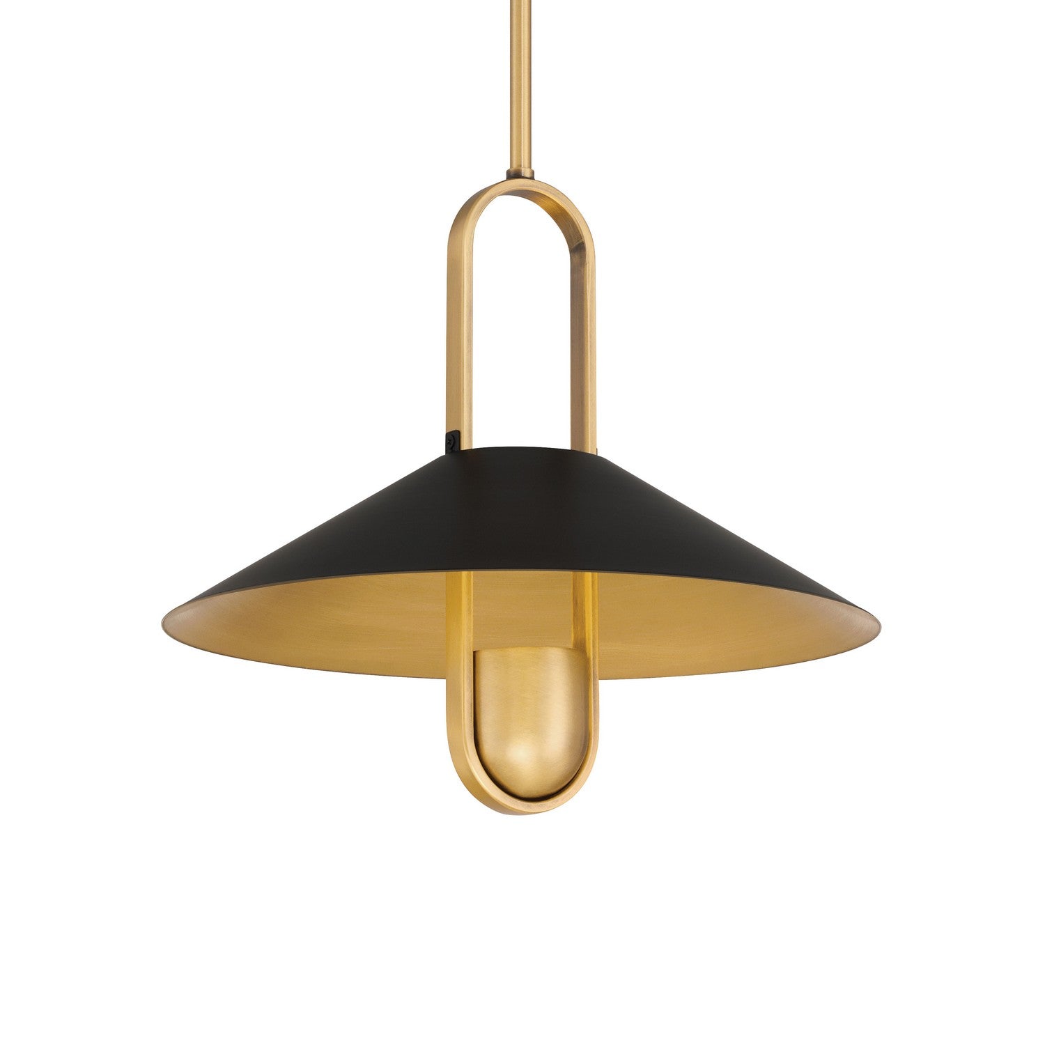Minka-Lavery - 151-876 - One Light Pendant - Goldenridge - Matte Black