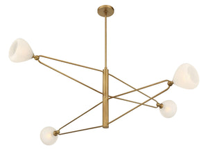 Minka-Lavery - 195-732 - Four Light Chandelier - Orion - Legacy Brass