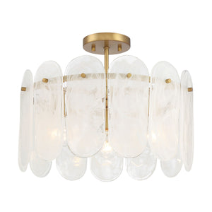 Minka-Lavery - 2596-732 - Three Light Semi Flush Mount - Oldmill - Legacy Brass