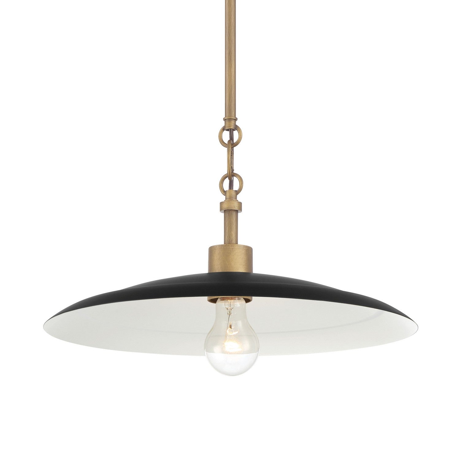 Minka-Lavery - 296-858 - One Light Pendant - York - Dark Matte Black