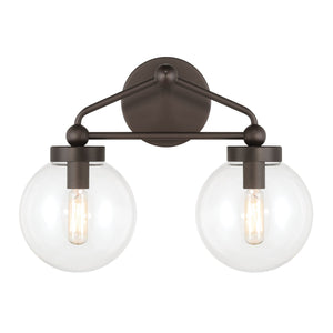 Minka-Lavery - 2972-860 - Two Light Vanity - Stella - Dark Bronze