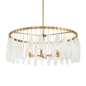 Minka-Lavery - 3626-732 - Six Light Pendant - Willow - Legacy Brass