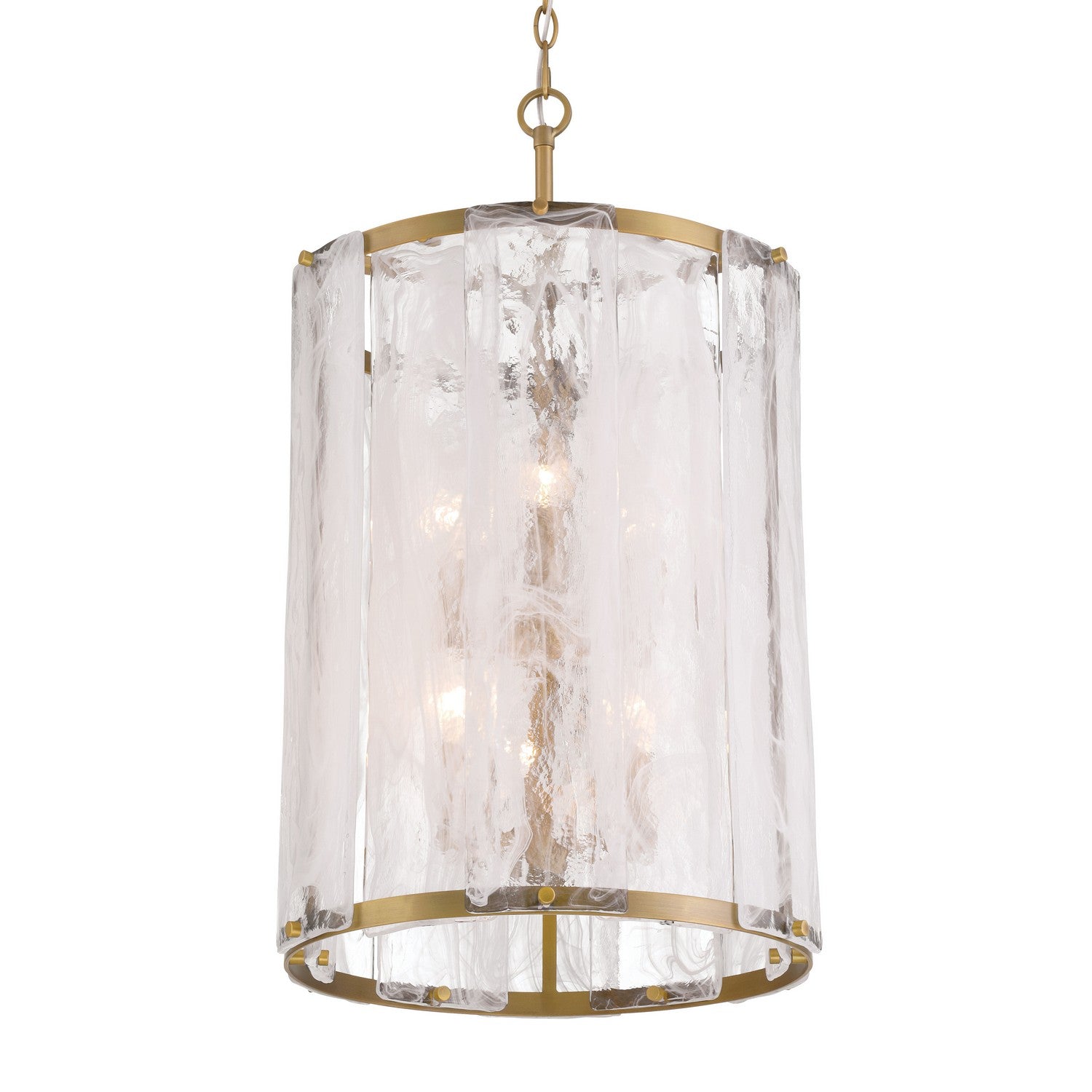 Minka-Lavery - 3637-732 - Six Light Pendant - Veil - Legacy Brass